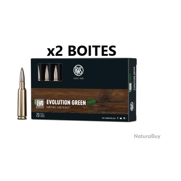 Vente Group�e! 40 Balles RWS EVO Green calibre 30-06
