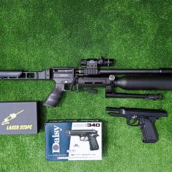 PACK-6 LASER Carabine PCP SNOWPEAK AP900B Cal. 4,5 mm 19,9 Joules