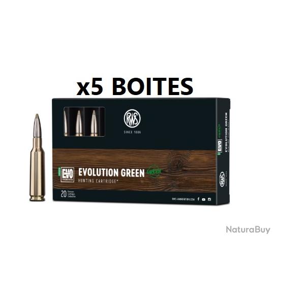 Vente Group�e! 100 Balles RWS EVO Green calibre 30-06