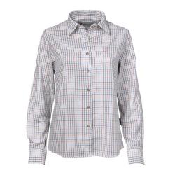 Prix de d&eacute;part &agrave; 1� !! Chemisier PERCUSSION Carreaux Clairs pour Femme Taille 2XL