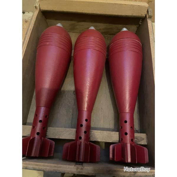 Reproduction lot d'obus 8cm wgr34