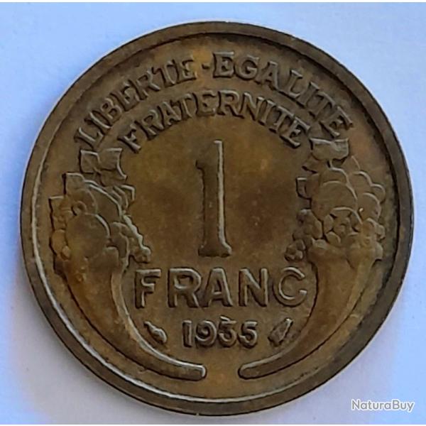 Pi�ce De Monnaie  France 1 franc Morlon 1935 Rare