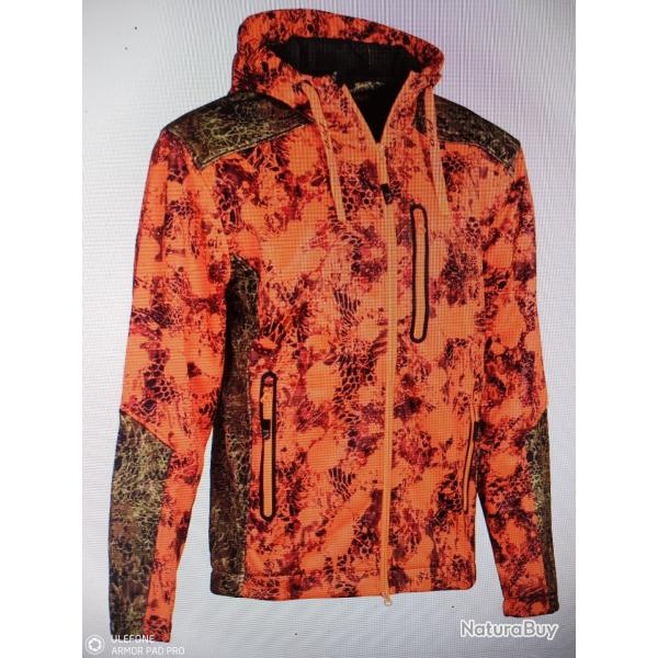 Pro hunt blouson zipp� wolf viper blaze