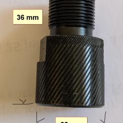 ADAPTATEUR SILENCIEUX M14x1 vers 5/8x24