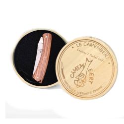 Couteau Sauveterre "Camembert Pitchou" plein manche noyer 11cm