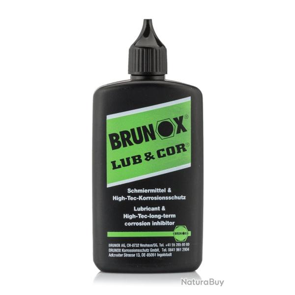 Lubrifiant Lub & Cor en bouteille 100 ml avec orifice goutte � goutte - Brunox