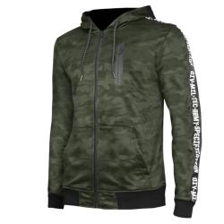 Veste Camo &agrave; Capuche Mil-Tec Training Sweatshirt Woodland
