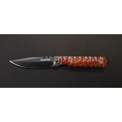 Wildsteer Baby Wild - Couteau EDC/Outdoor - Manche Pakkawood cocobolo toxifi&eacute; / Lame noir - 20&egrave;me an