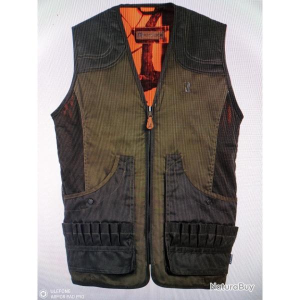 Percussion gilet chasse savane r�versible ghost camo
