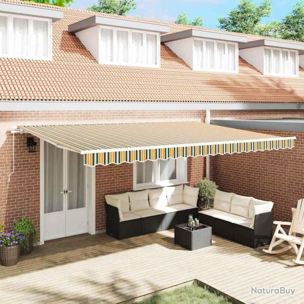 Auvent r�tractable Multicolore 500 � 300 cm