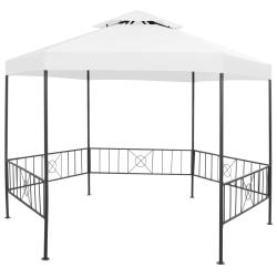 Belv&eacute;d&egrave;re de 323x275x265 cm Blanc 180 g/m&sup2;