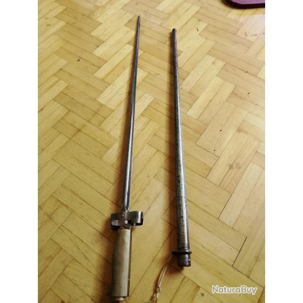 Ba�onnette rosalie pour fusil lebel et assimil�