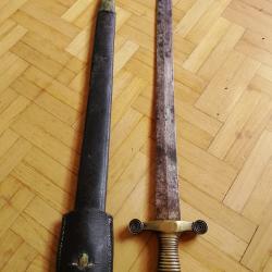 Glaive d'infanterie de 1831 avec fourreau en &eacute;tat convenable