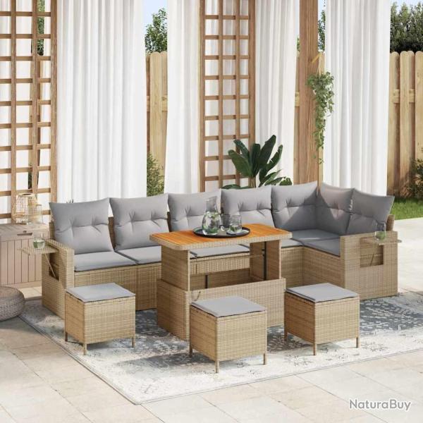 Ensemble de canap� de 12 pcs Beige et Gris clair