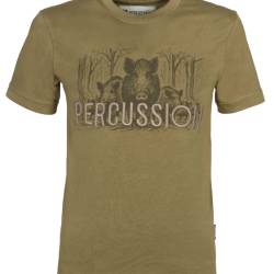 Tee-shirt enfant Sanglier beige PERCUSSION-12 ans