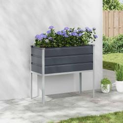 Jardini&egrave;re Anthracite 100 x 45 x 90 cm Acier galvanis&eacute;