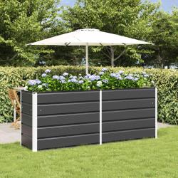 Jardini&egrave;re Anthracite 195 x 50 x 75 cm Acier galvanis&eacute;