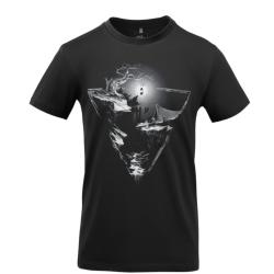 T-Shirt Helikon-Tex Night Valley Noir 100% Coton
