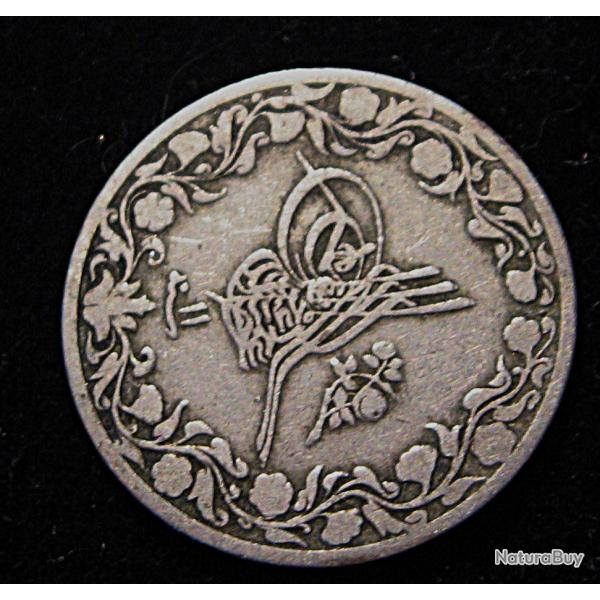 Egypte , piece de 5/10 quirsh 1895 (abdoul Hamid II)