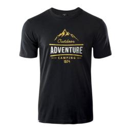 T-Shirt Homme Hi-Tec Lore Noir 100% Coton
