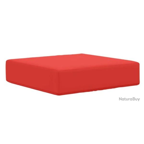 Coussin si�ge ext�rieur polyester rouge 40x40x8 cm mousse confortable