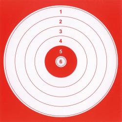 Cibles rouges 14x14cm x100 - BO