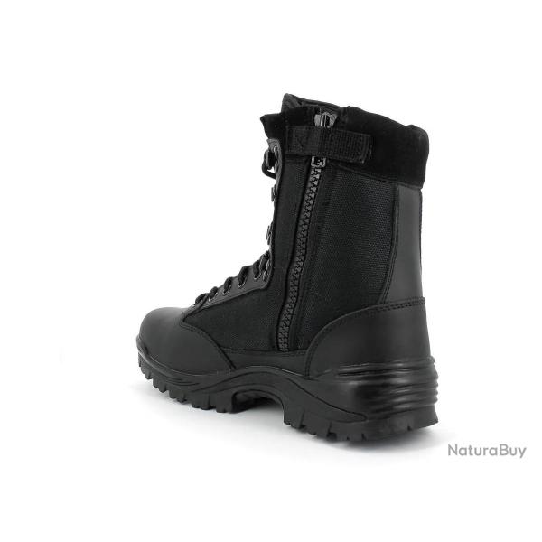 Chaussures Tactical Cordura Noir zip Miltec