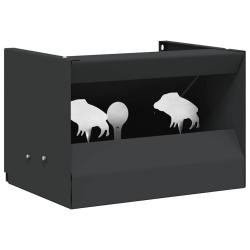 Bo&icirc;te de Pi&egrave;ge &agrave; Balles Noir 29 x 22 x 20 cm Acier