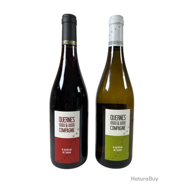 Pack Duo "Le Perdreau de l'Ann�e" 1 bouteille vin rouge, 1 bouteille vin blanc, livraison gratuite