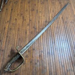 SABRE MOD&Eacute;LE 1855 D'OFFICIER D'INFANTERIE FRAN&Ccedil;AIS DE LA MANUFACTURE DE CHATELLERAULT