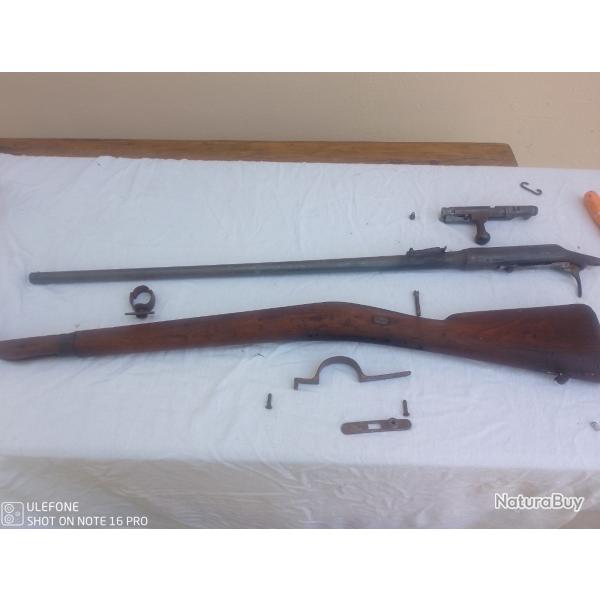 Fusil gras calibre 24 1866 74