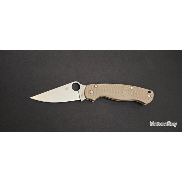 Spyderco Paramilitary 2 Lightweight CPM 15V Brown FRN Sprint Run SPC81PBN15V2