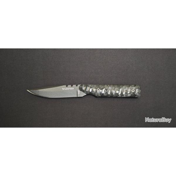 Wildsteer Baby Wild - Couteau EDC/Outdoor - Manche micarta noir toxifi� / Lame noir - 20�me annivers