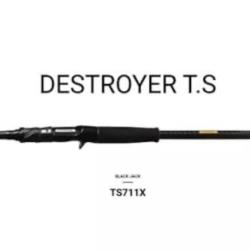 Canne casting  megabass Destroyer TS 711X BLACK JACK