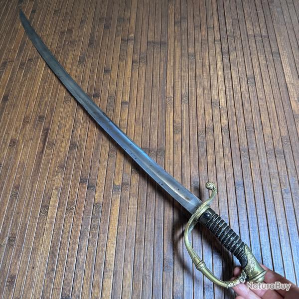 SABRE MODELE 1821  D'OFFICIER D'INFANTERIE PAR COULAUX A KLINGENTHAL VERS 1850