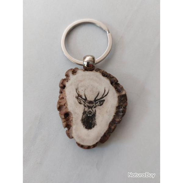 Porte cl� bois de daim
