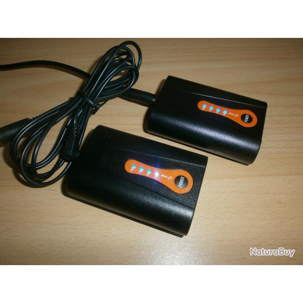 Batterie externe EIG lithium battery pack 7,4V 2600mAh 19,24Wh gants chauffants etc