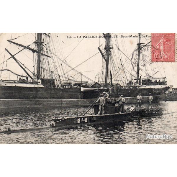 Carte Postale Ancienne La Pallice-Rochelle Sous-Marin La Lou -N�8373