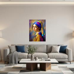 Vermeer 2026 - Peinture N&eacute;o Pop Art color&eacute;e (80&times;60 cm)