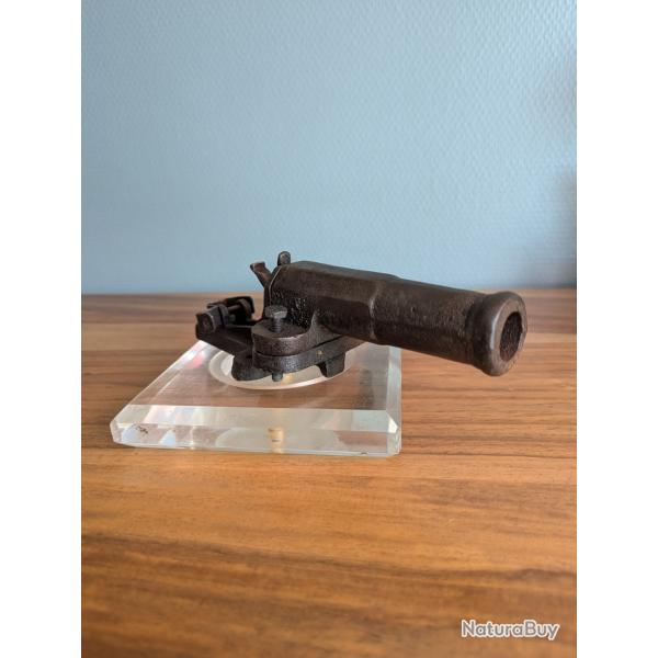 Canon miniature de table fonte fin XIXe Saint-�tienne collection