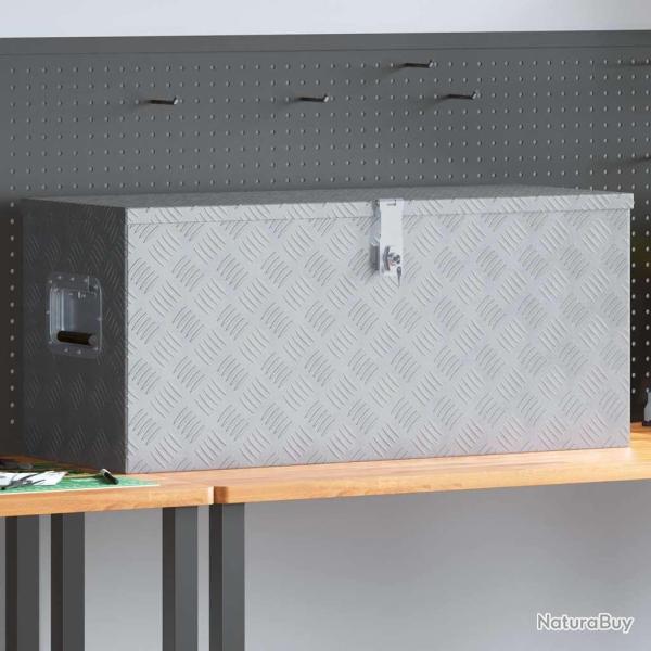 Bo�te en aluminium 90,5x35x40 cm Argent�