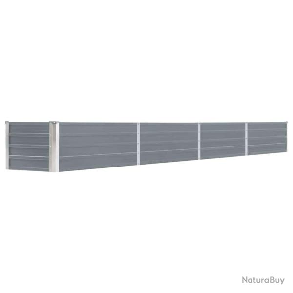 Lit sur�lev� de Acier galvanis� 320x40x45 cm Gris