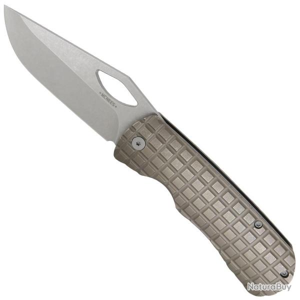 3.75" DX Dixon Stonewash Frag Bronze - McNees Knives
