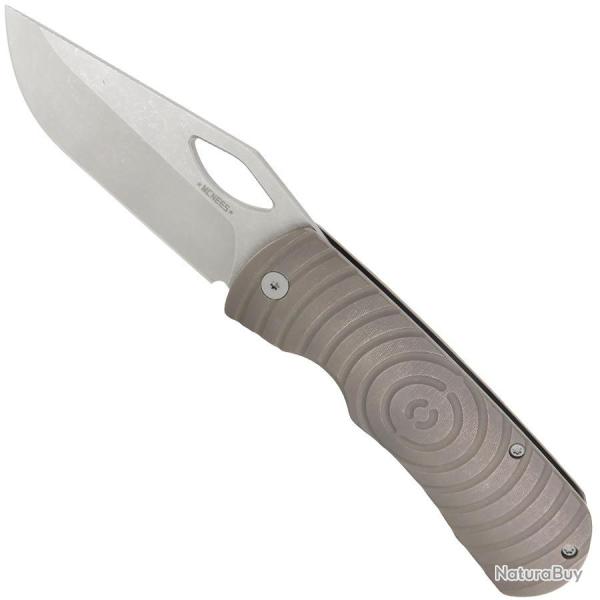 3.75" DX Dixon Stonewash Bronze Shockwave - McNees Knives