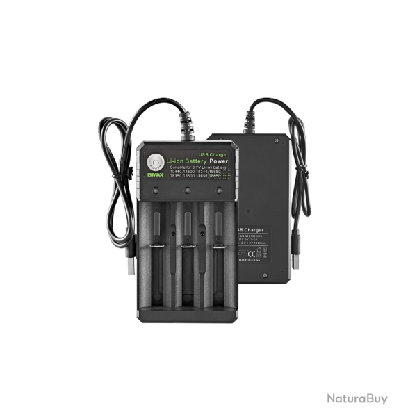 ench�re 1� ! Chargeur de piles rechargeables 18650 - 3.7V