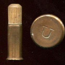 .32 long Rimfire &agrave; grenaille - balle bois contenant la grenaille - marquage U - &eacute;tui 20.2 mm