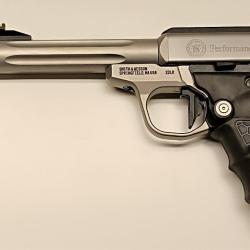 PISTOLET SMITH ET WESSON MODELE VICTORY TARGET FILET&Eacute; CALIBRE 22 LR