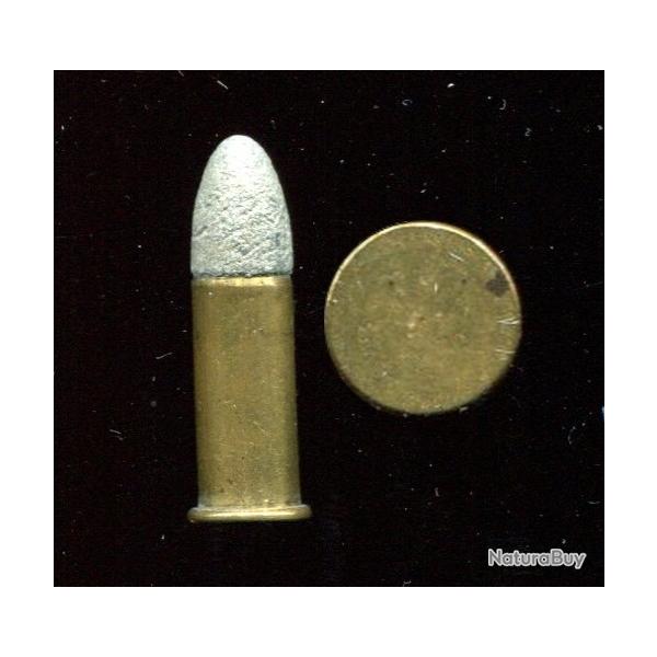 .32 long Rimfire - RARE �tui laiton de 19.2 mm - longue balle plomb pointue