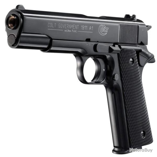 Soldes ! Pistolet Alarme Government 1911 A1 PAK 8 coups cal 9mm L 220mm