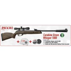 Soldes ! Pack No&euml;l carabine Green Whisper 1000 Gamo